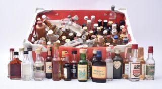 LARGE COLLECTION OF VINTAGE MINIATURE SPIRITS BOTTLES