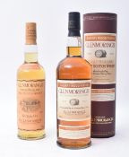 TWO GLENMORANGIE SINGLE HIGHLAND MALT SCOTCH WHISKY BOTTLES