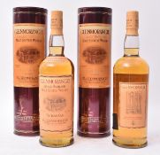 TWO GLENMORANGIE SINGLE MALT SCOTCH 10 YEARS OLD WHISKY