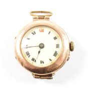 9CT GOLD EARLY 20TH CENTURY LADIES DRESS WATCH