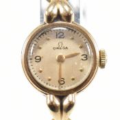 9CT GOLD OMEGA LADIES DRESS WATCH
