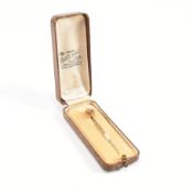 ANTIQUE 15CT GOLD & RUBY STICK PIN