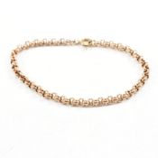 VINTAGE YELLOW & ROSE METAL CHAIN BRACELET