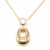 HALLMARKED 9CT GOLD PENDANT NECKLACE