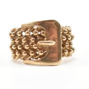 VINTAGE HALLMARKED 9CT GOLD BUCKLE KEEPER RING