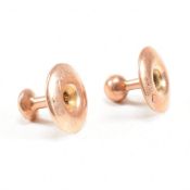 PAIR OF 9CT GOLD GENTLEMANS BUTTON STUDS