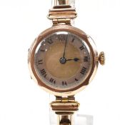 ANTIQUE HALLMARKED 9CT GOLD WRISTWATCH