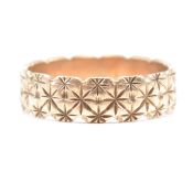 VINTAGE HALLMARKED 9CT GOLD BAND RING