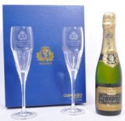 2007 QUEEN VICTORIA MAIDEN VOYAGE CHAMPAGNE & FLUTE BOXED SET