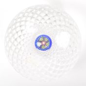 ST LOUIS FRENCH CRYSTAL & MILLEFIORI GLASS PAPERWEIGHT