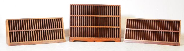 SET OF THREE 20TH CENTURY INDIAN BRASS INLAID TAPE STORAGE
