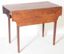 LATE 18TH CENTURY AMERICAN FRUITWOOD DROP LEAF TABLE
