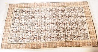 VINTAGE STYLISED FIGURATIVE WOOL FLOOR CARPET RUG