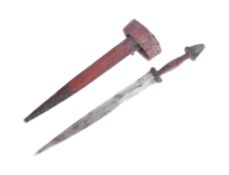 CENTRAL AFRICAN ARM HELD HALF SWORD