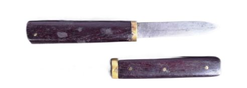 19TH CENTURY VICTORIAN ENGLISH GENTLEMANS CAMPING KNIFE AND FORK