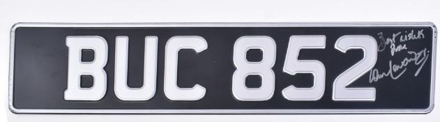 DAD'S ARMY (BBC SITCOM) - SIGNED JONES' VAN NUMBER PLATE.