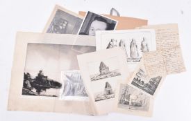 19TH & EARLY 20TH CENTURY EPHEMERA - ENGRAVINGS, PHOTOS ETC