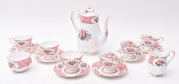 ROYAL ALBERT - LADY CARLYLE - MID CENTURY TEA SERVICE