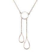 1920s AQUAMARINE NEGLIGEE PENDANT NECKLACE