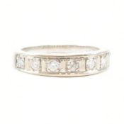 18CT WHITE GOLD & DIAMOND HALF ETERNITY RING