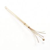 RETRO HALLMARKED 9CT GOLD SWIZZLE STICK NECKLACE PENDANT