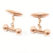 HALLMARKED 9CT ROSE GOLD CUFFLINKS