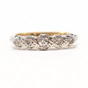 18CT PLATINUM & DIAMOND FIVE STONE RING