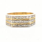9CT GOLD & DIAMOND SIGNET RING