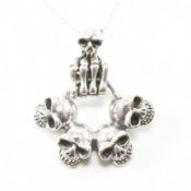 925 SILVER SKULL PENDANT NECKLACE