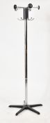 RETRO 20TH CENTURY METAL AND CHROME COAT STAND