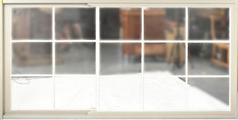 LARGE CONTEMPORARY MIRRORED PAINTED SASH WINDOW