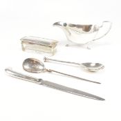 COLLECTION OF HALLMARKED SILVER EDWARD VII & LATER