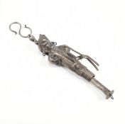 CHINESE WHITE METAL SEWING NEEDLE CASE