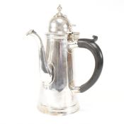 EDWARDIAN HALLMARKED BRITTANIA SILVER COFFEE POT