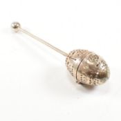 HALLMARKED VICTORIAN SILVER TEA EGG INFUSER