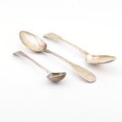 GEORGE SMITH & WILLIAM FEARN 1787 LADLE & PAIR GEORGE III SPOONS