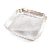 MID-CENTURY HALLMARKED SILVER ASHTRAY MARTELL COGNAC