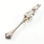 HALLMARKED SILVER RABBIT RATTLE