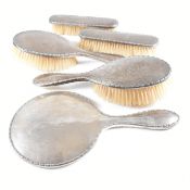 1920S HALLMARKED SILVER MOUNTED VANITY SET