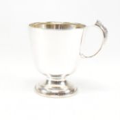 MID CENTURY HALLMARKED SILVER CHRISTENING CUP