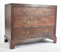 GEORGE III 19TH CENTURY C1800 OAK CHEST OF DRAWERS