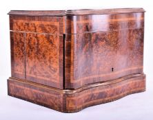 19TH CENTURY VICTORIAN ROSE AND AMBOYNA WOOD CASE