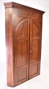 19TH CENTURY VICTORIAN INLAID HANGING CORNER CABINET