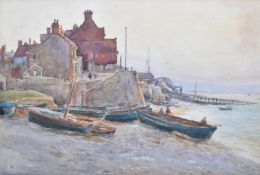 THOMAS GROVES - AT SHERINGHAM - WATERCOLOUR PAINTING