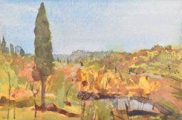 CHRISTA GAA - TUSCANY IN AUTUMN - WATERCOLOUR & GOUACHE