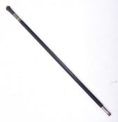 EDWARDIAN EBONISED WALKING CANE WITH HIDDEN SWORD