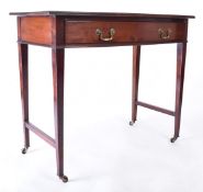 19TH CENTURY VICTORIAN BOW FRONT SIDE TABLE