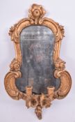 19TH CENTURY VICTORIAN GILTWOOD GIRANDOLE MIRROR