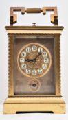 CAMERDEN & FORSTER - BRASS REPEATER DESK CARRIAGE CLOCK