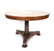 WILLIAM IV MID 19TH CENTURY ROSEWOOD BREAKFAST TABLE